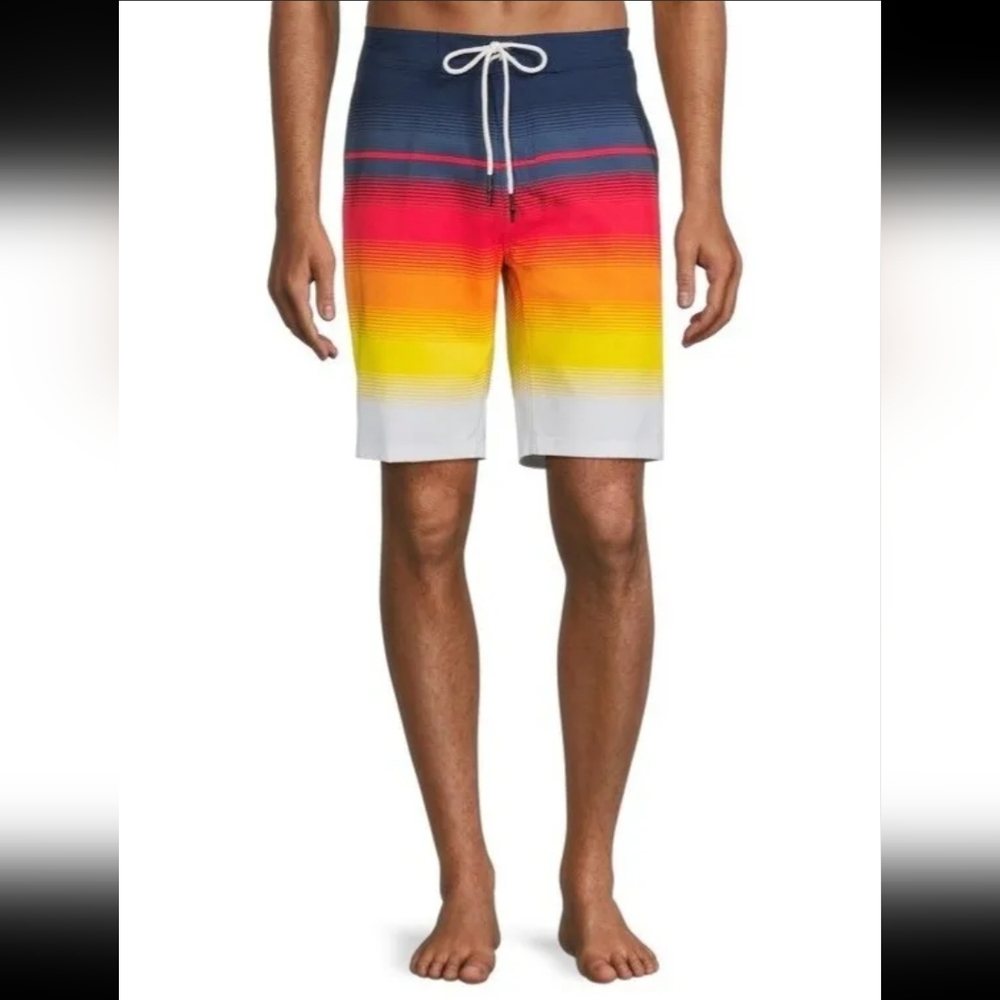 *:Mens Board Shorts Summer Beach Drawstring Pocket Swim Pant Surf Swimwear Sz 30